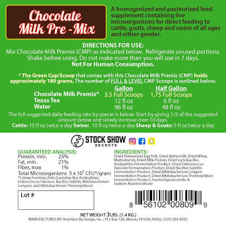 Chocolate Milk Pre-Mix